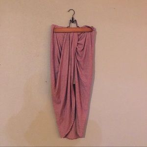 Charlotte Russe Striped Wrap Skirt